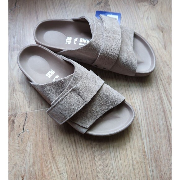 Birkenstock Kyoto Exquisite All Suede Sandals EU 38 Women 7-7.5 Monotone Gray - Picture 8 of 16